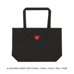 Load image into Gallery viewer, LARGE ORGANIC COTTON TOTE
